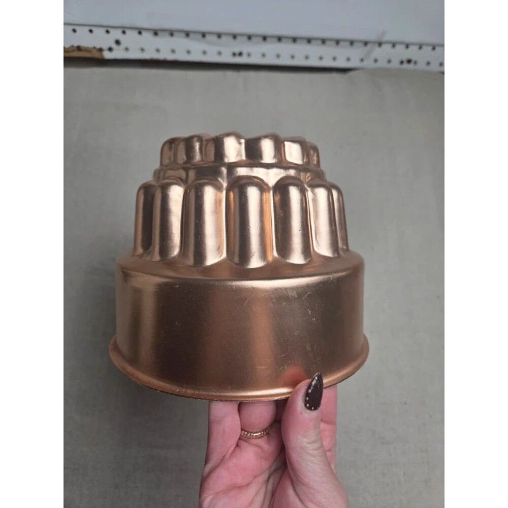 Vintage Fluted Copper Bundt Cake & Jell-O Mold